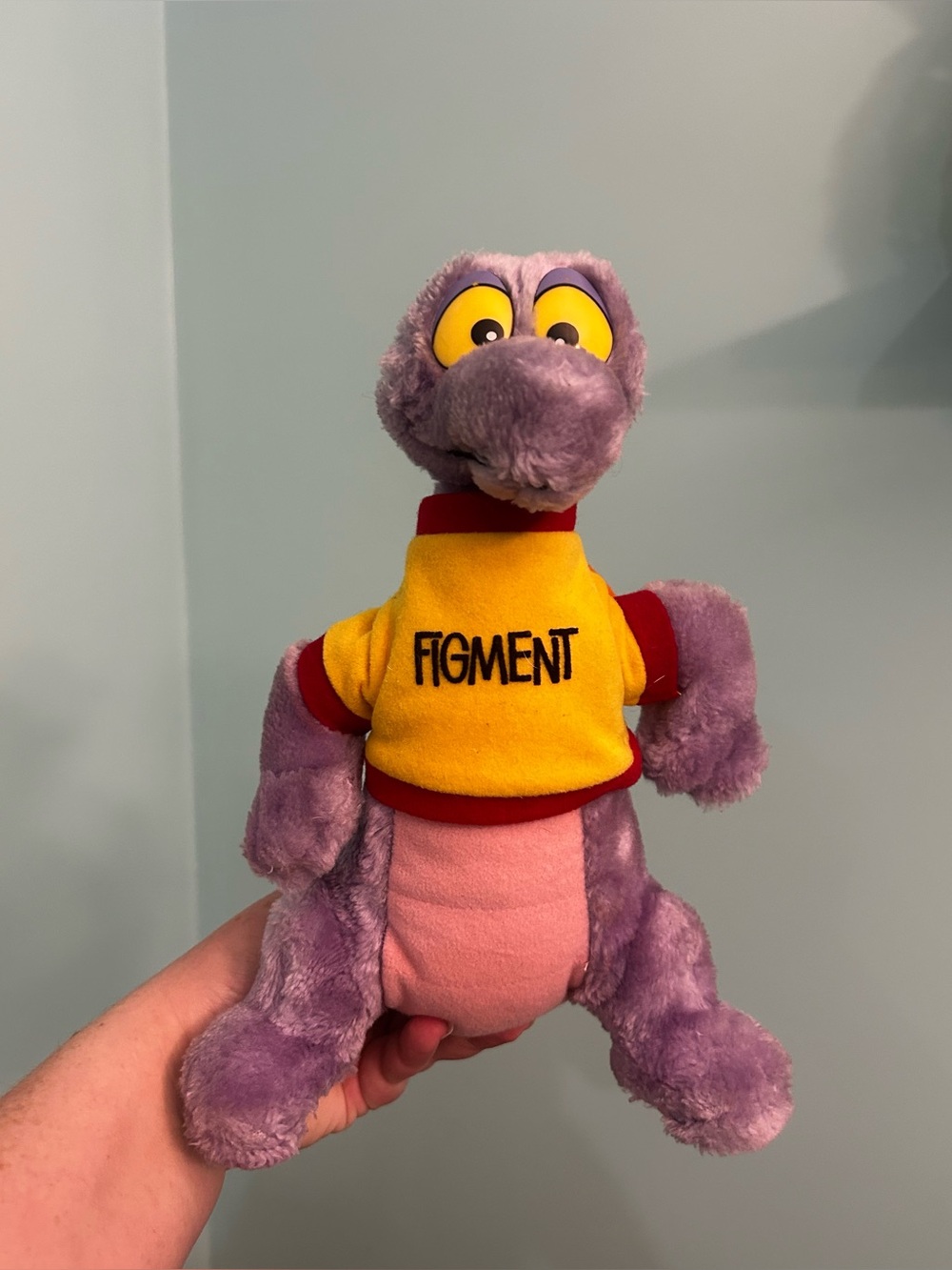 VTG Figment 10” Plush Purple Dragon Disney World Epcot 1982 Stuffed Figure
